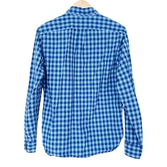 J. Crew Blue Plaid Slim Fit Long Sleeve Button Down Sz M - Picture 5 of 6